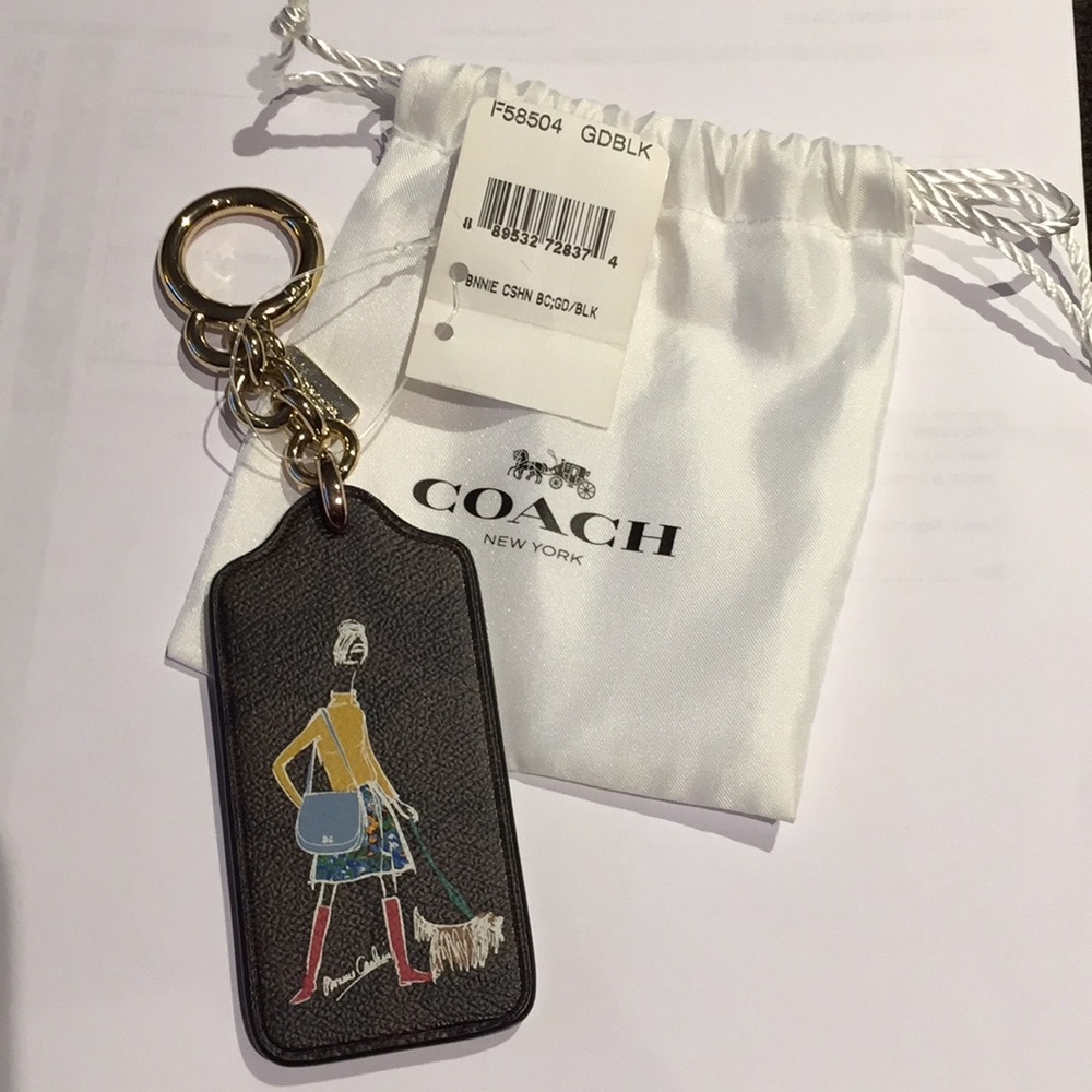 Coach Leather Key Ring
